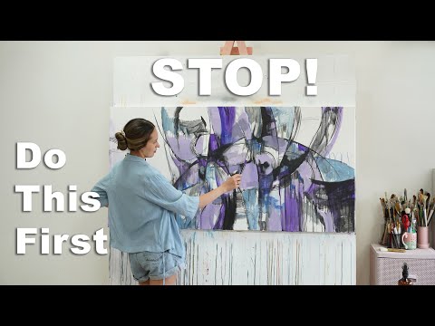Do This Before Adding Color to Your Abstract Art