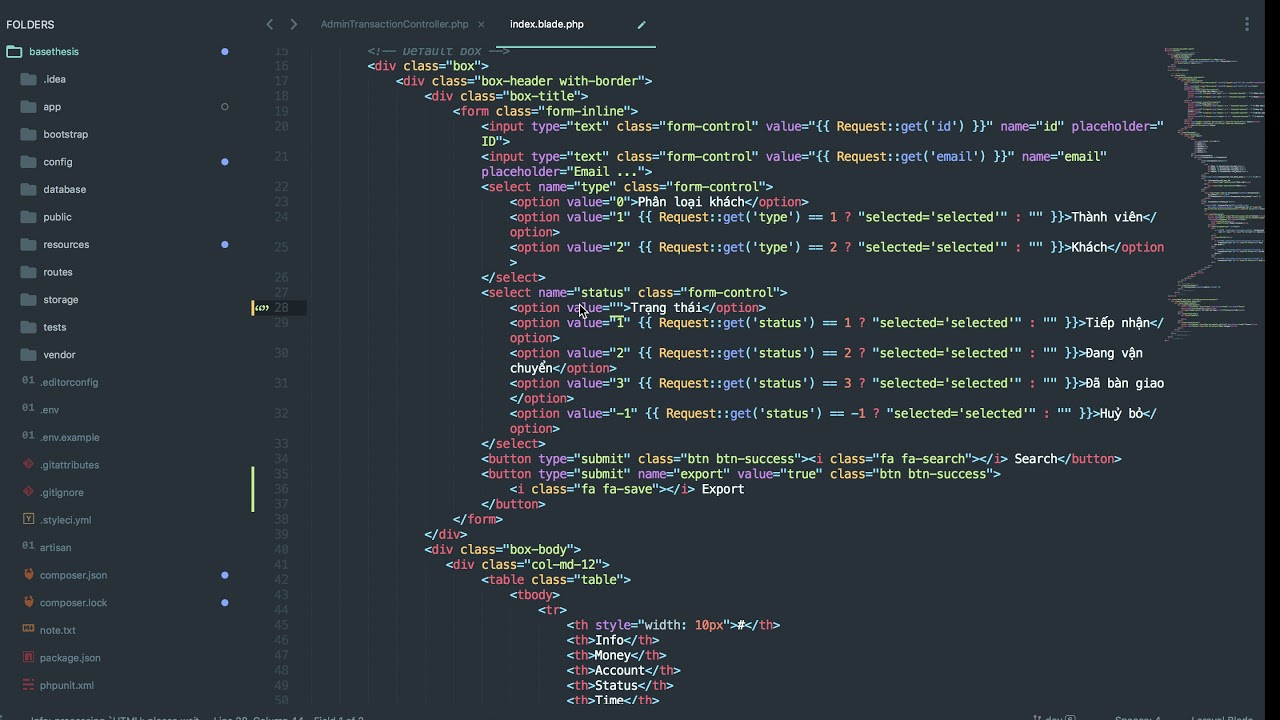 [Seri] - Website đồng hồ - Tạo btn export excel transaction