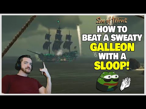 How to beat a sweaty GALLEON with a SLOOP! - Sea of Thieves PvP!