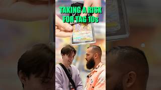 TAG 10 SLABS COMING IN HOT 🥵 #pokémon #vendor #pov #arceus #cardshow