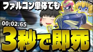 【スマブラSP】最速膝！？相手に触って3秒で即死しちゃうイケイケ霊夢さん【ファルコンゆっくり実況part33】