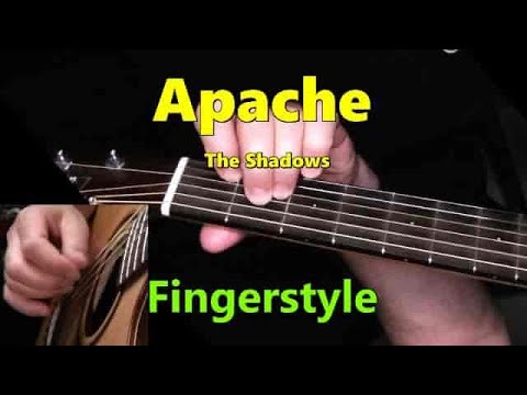 APACHE - Acoustic Fingerstyle Guitar Lesson (with TAB) - The Shadows
