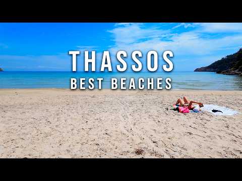 5 Best Beaches on Thassos Island Greece 🇬🇷 4K