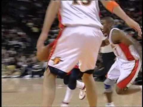 Vince Carter circus layup vs Warriors 2008 season