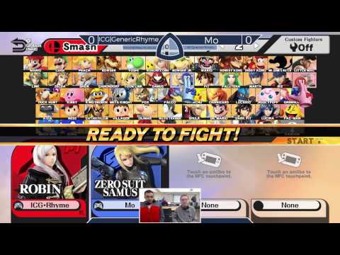 Sm4sh@Mines 46 - ICG|GenericRhyme (Robin) Vs. Mo (Zero Suit Samus, Mario) - Winners Quarterfinals