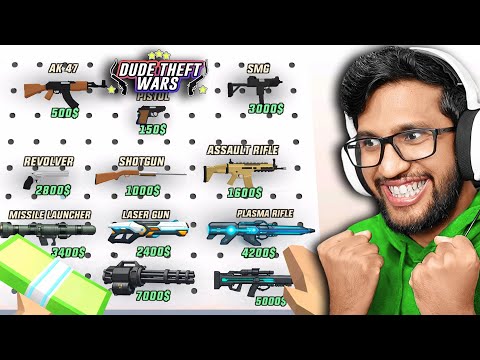TESTING ALL WEAPONS FROM DUDE THEFT WARS !