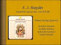 Haydn, String Quartet Op 50, no 1 - Video Score . Tokyo Quartet