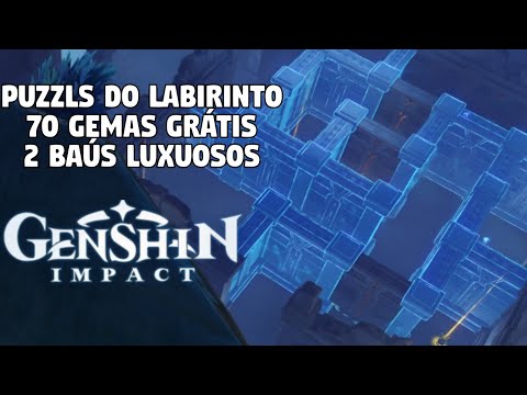 ENKANOMIYA PUZZLE DO LABIRINTO / DESAFIO DE DATE / 70 GEMAS, CONQUISTAS & BAÚ LUXOSO GENSHIN IMPACT