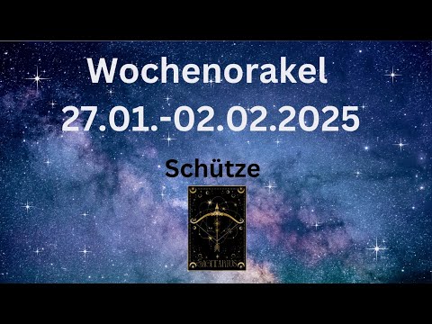 WOCHENORAKEL SCHÜTZE ♐️ 27.01.-02.02.2025| Du schlägst einen Richtungswechsel ein!
