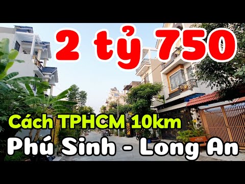 Nhà đẹp 2 tỷ 750 có bán trả góp ở Phú Sinh Long An xã Đức Lập tỉnh Tây Ninh mới gần Hóc Môn TPHCM