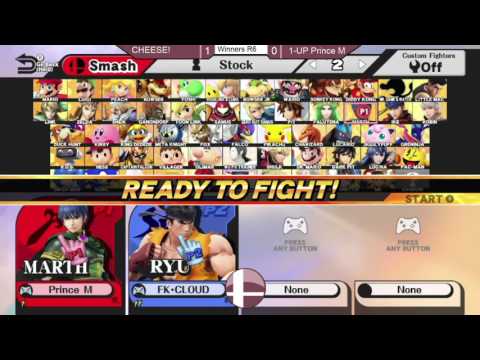 1-Up Ajyal 2016 - CHEESE (Ryu) VS Prince M (Marth) - Losers round 6