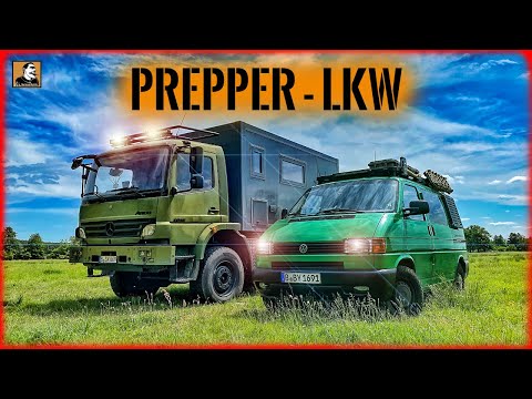 €160,000 PREPPER TRUCK - From Bundeswehr vehicle to SUPER CAMPER | Survival Mattin