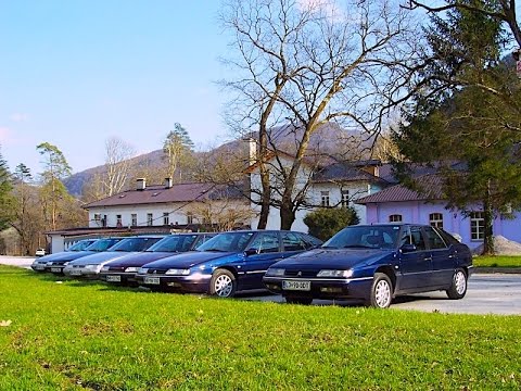 Citroen XM - seven XMs on a day trip