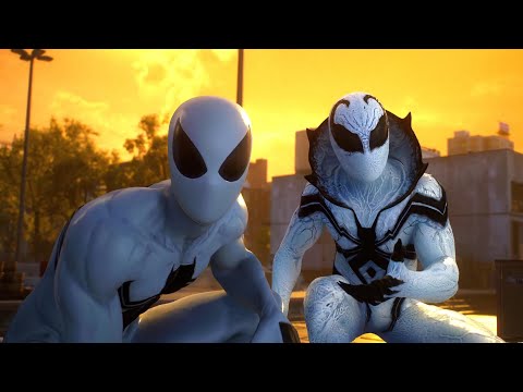 Peter and Miles Chase The Lizard with Anti-Venom Symbiote Suits - Spider-Man 2 PS5