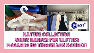NATURE COLLECTION WHITE HANGER FOR CLOTHES HOME AND BATH SERIES CLEANWARE SM SUPERMARKET SM SAVEMORE