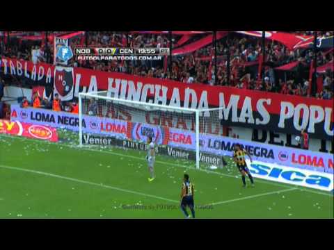 Muñoz inquietó de cabeza. Newell's 0 Central 0. Final 2014. Fecha 12. Fútbol Para Todos.