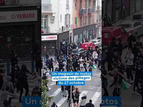 Un magasin de motos victime des pillages du 17 octobre