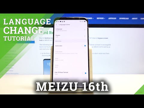 How to Set Up Language in MEIZU 16TH – Change Language