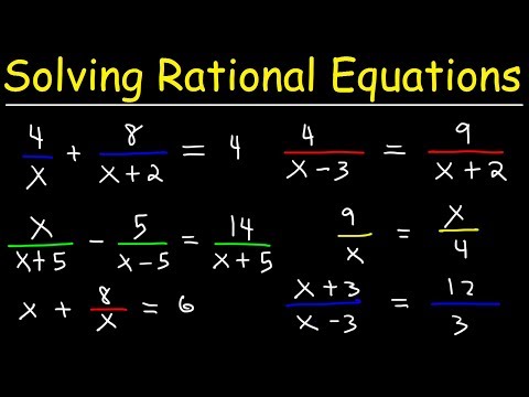 Solving Rational Equations