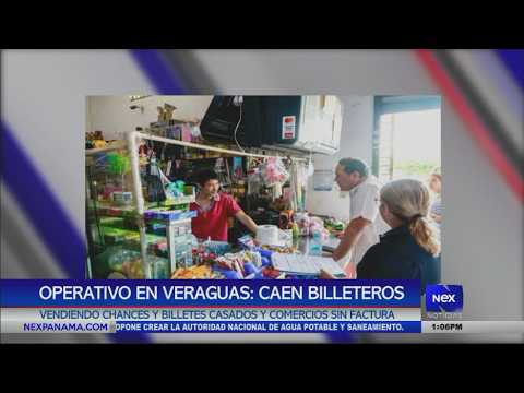 Operativo Veraguas: caen billeteros vendiendo chances y billetes casados y comercios sin factura