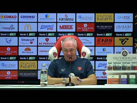 PERUGIA-ALESSANDRIA 1-1, POST GARA CON MISTER ALVINI