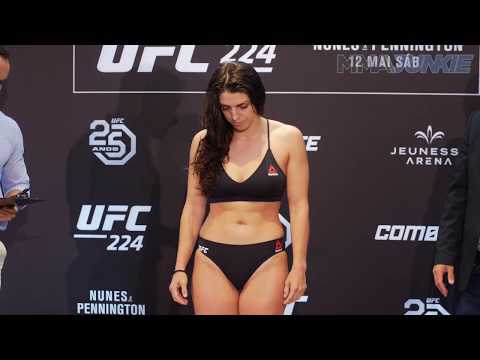 UFC 224: Mackenzie Dern official weigh in highlight