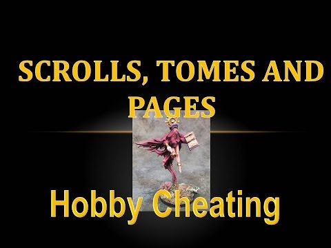Hobby Cheating 83 - How to Paint Freehand Scrollwork & Tomes