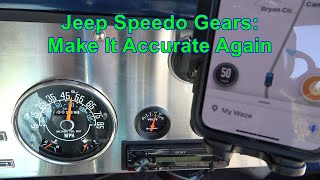 Jeep Speedometer Gear Change: Make your speedo accurate again (CJ, YJ, XJ, TJ, ZJ)