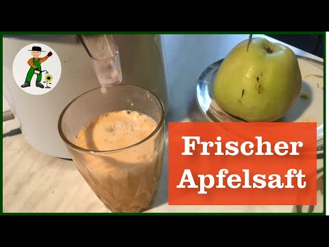 Apfelsaft frisch herstellen