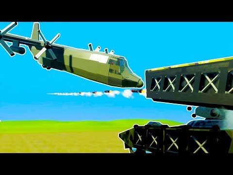 MOST POWERFUL LEGO ROCKET LAUNCHER TAKES DOWN GIANT PLANE - Brick Rigs Workshop Creations Gameplay
