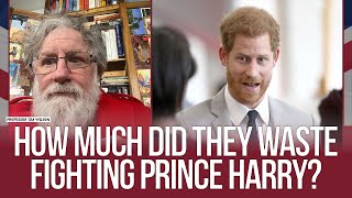 The goverment wasted £500,000 fighting Prince Harry