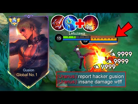 GUSION NEW 1 HIT TRUE DAMAGE BUILD!! (1 tap passive = delete💀)