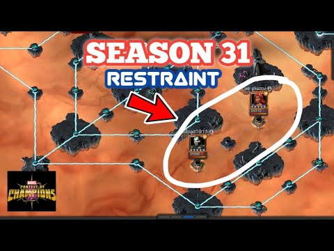 MCOC ALLIANCE WAR SEASON 31 RESTRAINT | JUST PONDER GAMES