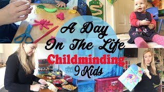 A DAY IN THE LIFE OF A CHILDMINDER - 9 KIDS - WORK FROM HOME MUM - ADITL - LOTTE ROACH