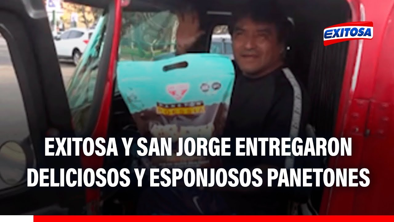 🔴🔵 Exitosa y San Jorge premiaron a fieles oyentes con deliciosos panetones