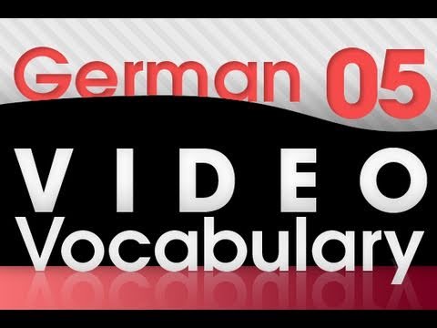 Learn German Video Vocabulary 1