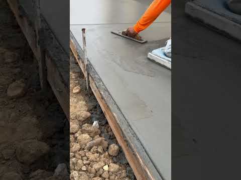 How you edge and trowel concrete!