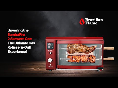Brazilian Flame Compact Powerhouse: SambaFire 2 Skewers Rotisserie Grill