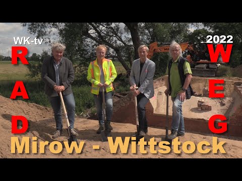 Wittstock/Mirow Bauarbeiten am Radweg gehen weiter. Pressetermin mit Jörg Gehrmann und Henry Tesch