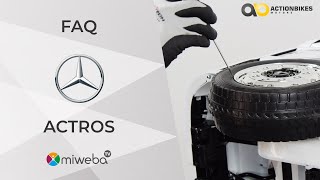 Mercedes Benz Actros für Kinder 🛠️ - FAQ Kinder Elektroauto | Tipps | Anleitung | Actionbikes Motors