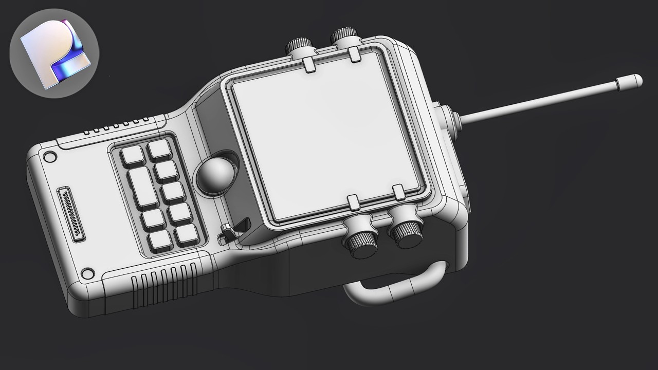 Retro Futuristic Scanner | Plasticity Hard Surface Tutorial