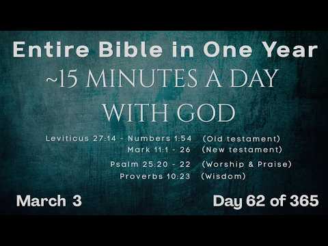 March 3 - Entire Bible in One Year (~15 min/day audio) | Bible Global 365