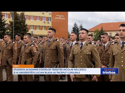 Studenții Academiei Forțelor Terestre Nicolae Bălcescu și ai Universității Lucian Blaga