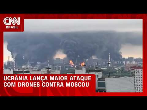 Ucrânia lança mais de mil drones em maior ataque contra Moscou | CNN AGORA