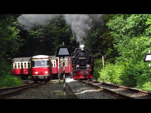 Die Harzquer- und Brockenbahn im Sommerbetrieb am 18.07.17