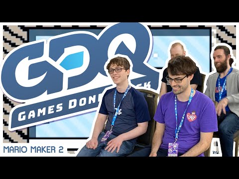 THIS RACE WAS SO INTENSE // Awesome Games Done Quick Mario Maker 2 Blind Level Race