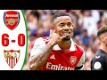 Arsenal Vs Sevilla 6-0 Extended Highlights & All Goals 2022 HD