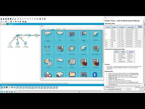 Packet Tracer Lab - Inter-VLAN Routing Challenge
