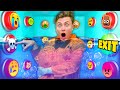Underwater 100 Mystery Buttons Only 1 Will Let You ESCAPE The Box