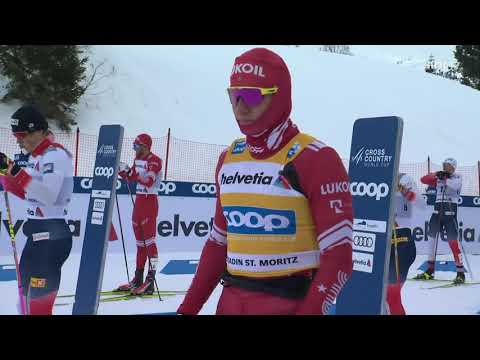 Cross country World Cup 20-21, Engadin, 50km Pursuit, men, free style (Norwegian commentary)